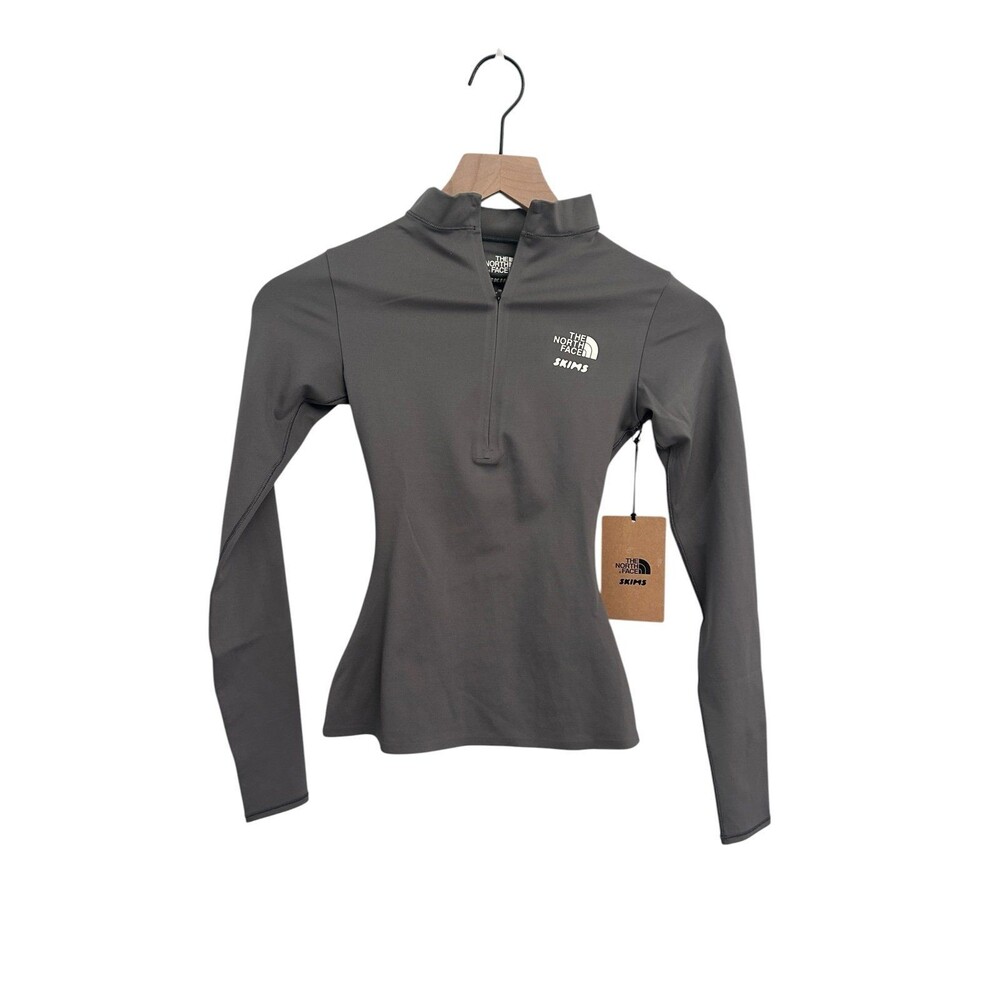 The North Face X Skims Refina Long Sleeve Top  Sk Gunmetal New with tags